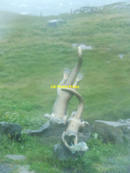 Photo 6"x4" Otter Sculpture, Ardmore ferry terminal \u00c0ird Mhidhinis c2010