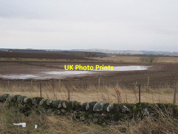 Photo 6"x4" Flooded farmland Kirkton of Menmuir c2013