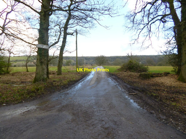 Photo 6"x4" Woolland, farm entrance Ibberton c2013
