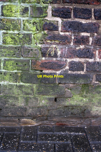 Photo 6"x4" Benchmark on Bayswater Road wall opposite Queensway Kensington\/TQ2579 c2013