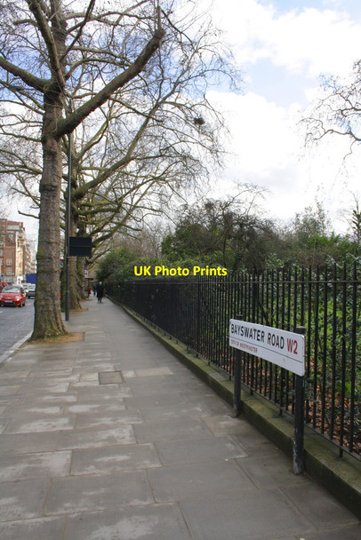 Photo 6"x4" Bayswater Road, opposite Orme Court Kensington\/TQ2579 c2013