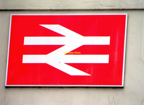 Photo 6"x4" British Rail logo, London Road Station, Brighton Brighton\/TQ3106 c2013
