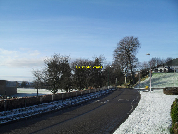 Photo 6"x4" Back Road on a winter morning Golspie c2013