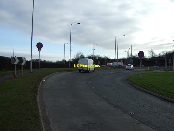 Photo 6"x4" A49 approaching roundabout Newton-Le-Willows\/SJ5895 c2013