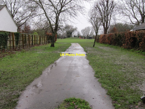 Photo 6"x4" Puddle on the entrance Cholsey c2013