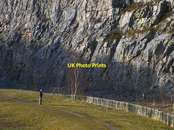 Photo 6"x4" Bird watcher in Warton Crag Quarry Carnforth c2013