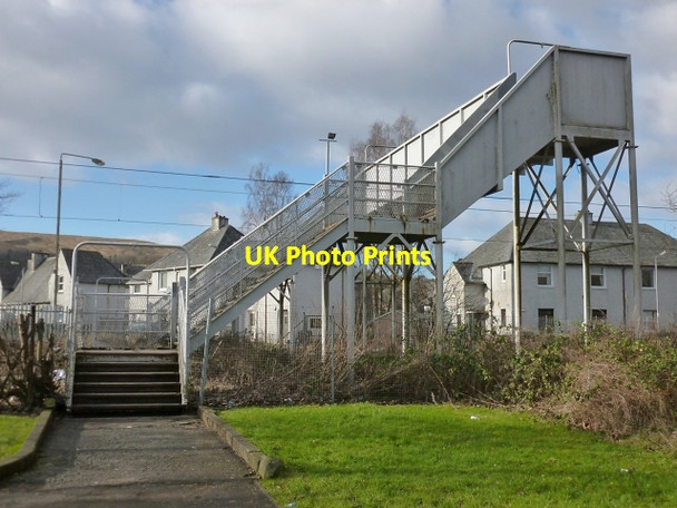 Photo 6"x4" Footbridge over the railway line Alexandria c2013