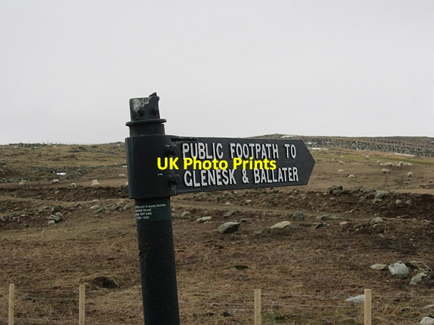 Photo 6"x4" Scottish Rights of  Way Society sign Stonyford\/NO5072 c2013