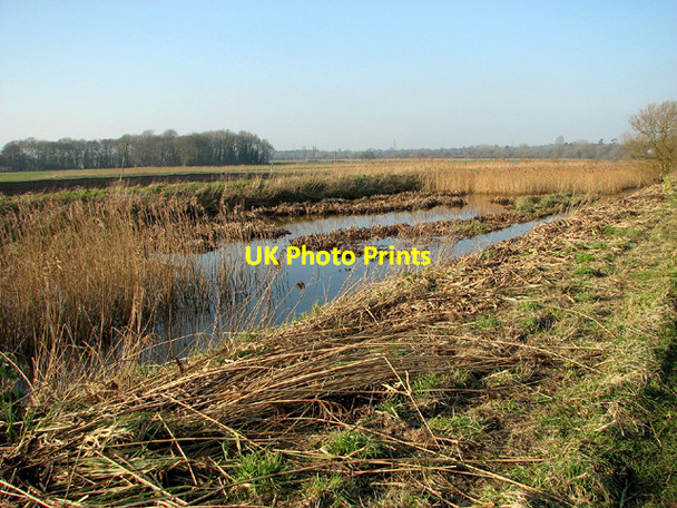 Photo 6"x4" Drainage channel in Barsham Marshes Beccles c2013