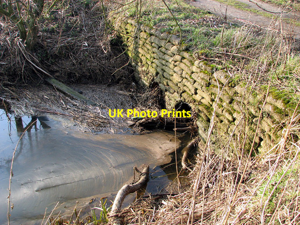 Photo 6"x4" Sandbag bridge in Barsham Marshes Beccles c2013 P1