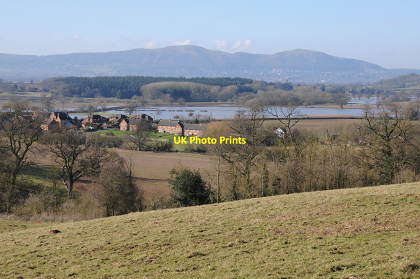 Photo 6"x4" Flooding beyond Severn Stoke Severn Stoke c2013