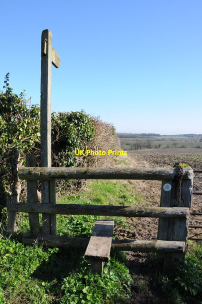 Photo 6"x4" Footpath to Wadborough Pirton\/SO8847 c2013