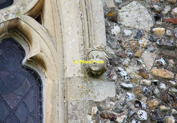 Photo 6"x4" All Saints, Drinkstone - Label head Drinkstone\/TL9561 c2013