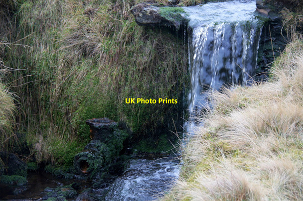 Photo 6"x4" Small dam on the upper reaches of the Burn of Skaw Kirkaton c2013 P1