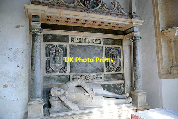 Photo 6"x4" Monument in Little Rollright church Little Rollright c2013