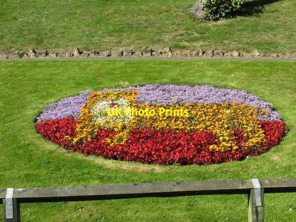 Photo 6"x4" Flower bed 3 alongside Valley Road Scarborough\/TA0388 c2012