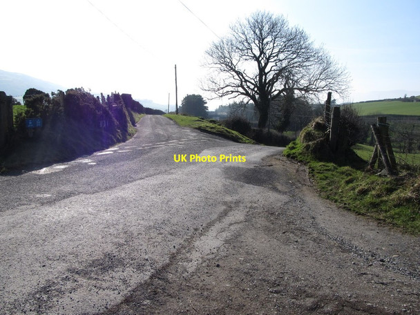 Photo 6"x4" The junction of Yellow Road, Clontafleece Road and Lurgancanty Road near Sheep Wash Burren c2013
