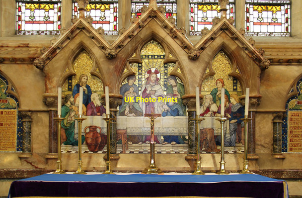 Photo 6"x4" St Mary with All Souls, Abbey Road, Kilburn - Reredos Hampstead\/TQ2685 c2013