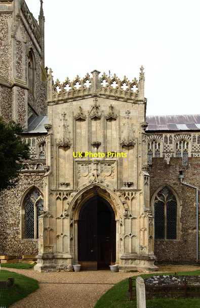 Photo 6"x4" St Mary, Woolpit - Porch Woolpit c2013