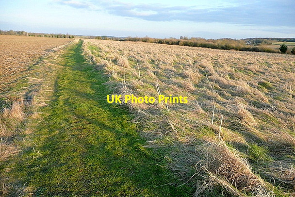 Photo 6"x4" Footpath towards Enstone Enstone c2013