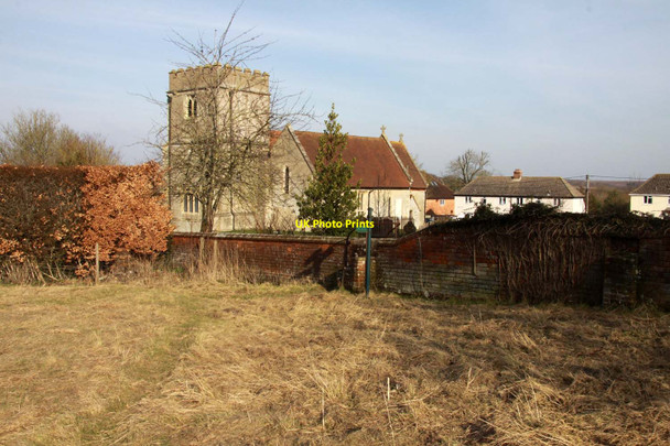 Photo 6"x4" Footpath to the church East Ilsley c2013