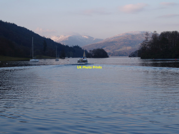 Photo 6"x4" Looking North from Windermere Ferry Bowness-On-Windermere c2013