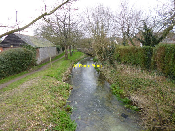 Photo 6"x4" Winterborne Kingston, River Winterborne Winterborne Kingston c2013