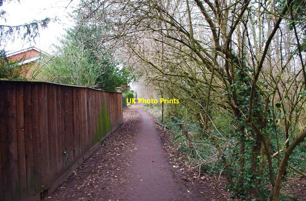 Photo 6"x4" Path on edge of Spennells Valley Nature Reserve, Spennells, Kidderminster Kidderminster c2013