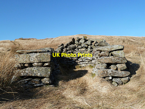 Photo 6"x4" A shooting butt on Cauldstane Rig Craigierig c2013