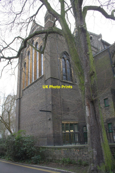 Photo 6"x4" Holy Trinity Brompton from Cottage Place Westminster c2013