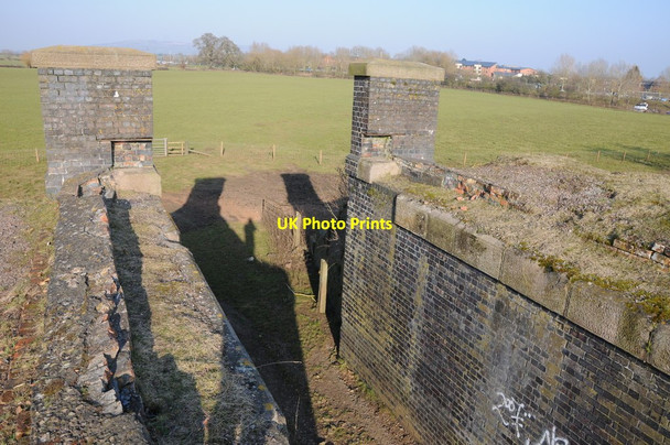 Photo 6"x4" Remains of a railway bridge Tewkesbury c2013