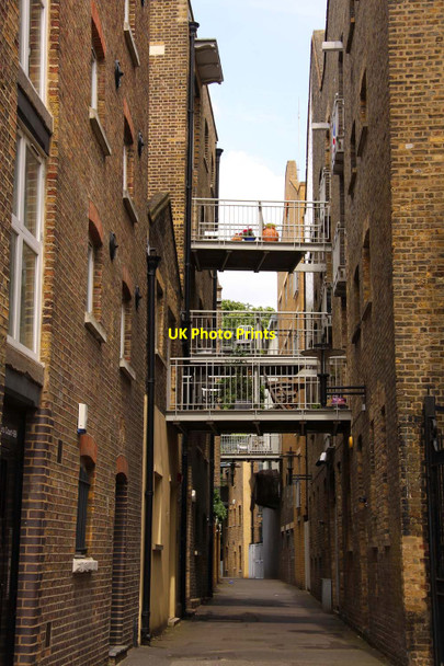 Photo 6"x4" Walkways over the Thames Path Bermondsey c2012