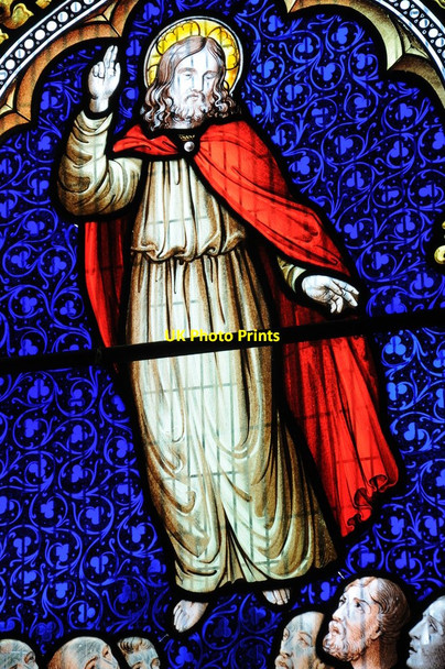 Photo 6"x4" Stained glass window, Brookthorpe Brookthorpe c2013 P2
