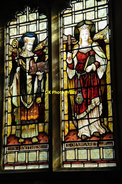 Photo 6"x4" Stained glass window, Brookthorpe church Brookthorpe c2013