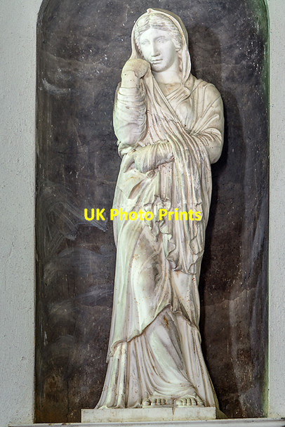 Photo 6"x4" Wimborne St Giles church - monument to the 3rd Earl of Shaftesbury (detail) Wimborne St Giles c2013