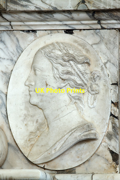 Photo 6"x4" Wimborne St Giles church - monument to the 1st Earl of Shaftesbury (detail 2) Wimborne St Giles c2013