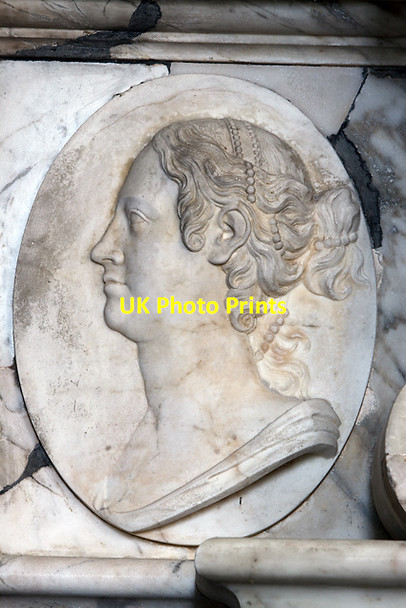 Photo 6"x4" Wimborne St Giles church - monument to the 1st Earl of Shaftesbury (detail 4) Wimborne St Giles c2013