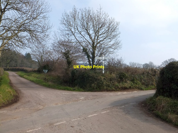 Photo 6"x4" Wind Whistle Cross crossroads Kerswell\/ST0806 c2013