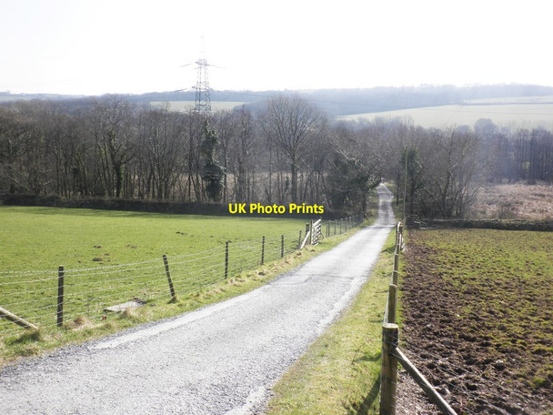 Photo 6"x4" Driveway to Hall Farm Bottreaux Mill c2013