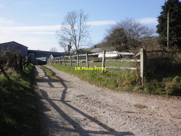 Photo 6"x4" Track to Middle Lee Farm Bottreaux Mill c2013