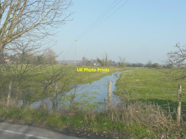 Photo 6"x4" Drainage channel between Ickham and Wickhambreaux Ickham c2013