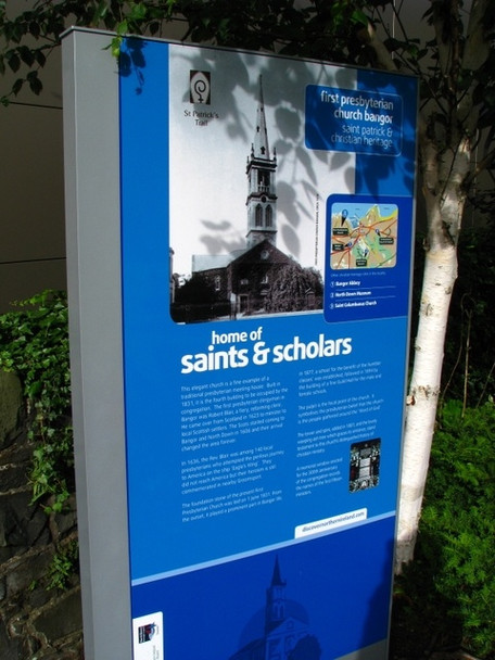 Photo 6"x4" Sign, First Bangor Presbyterian Church Bangor\/J5081 c2008