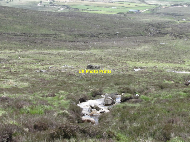 Photo 6"x4" The descent along a tributary of the Aughnaleck River towards a sheep pen Attical c2011