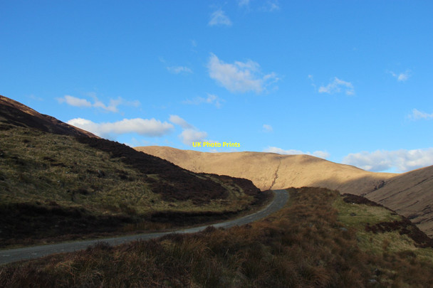 Photo 6"x4" A road climbs the side of Inverchaolain Glen Inverchaolain c2013