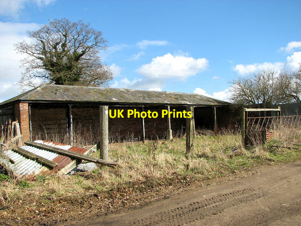 Photo 6"x4" Start of a footpath east of Briar Lane, Hales Hales\/TM3897 c2013