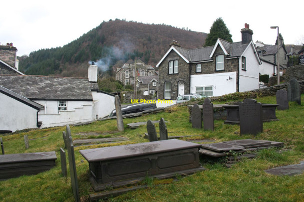 Photo 6"x4" Trefriw from the churchyard Llanrwst c2013