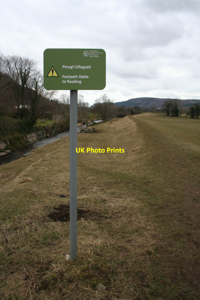 Photo 6"x4" Footpath liable to flooding Llanrwst c2013
