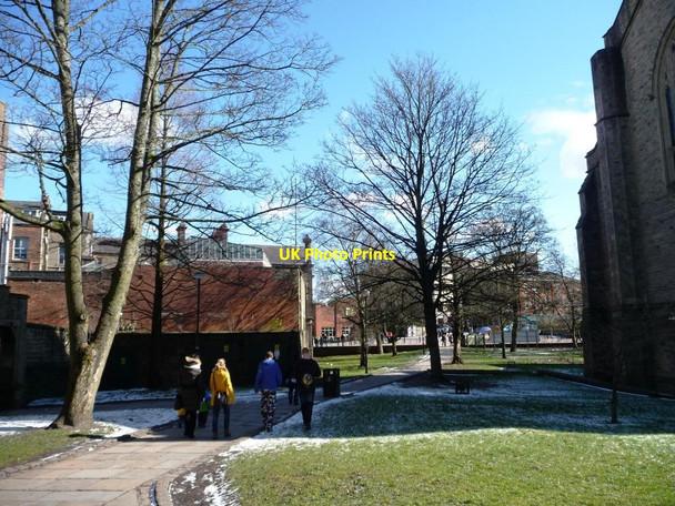 Photo 6"x4" A pleasant walk, Blackburn Cathedral Blackburn\/SD6827 c2013