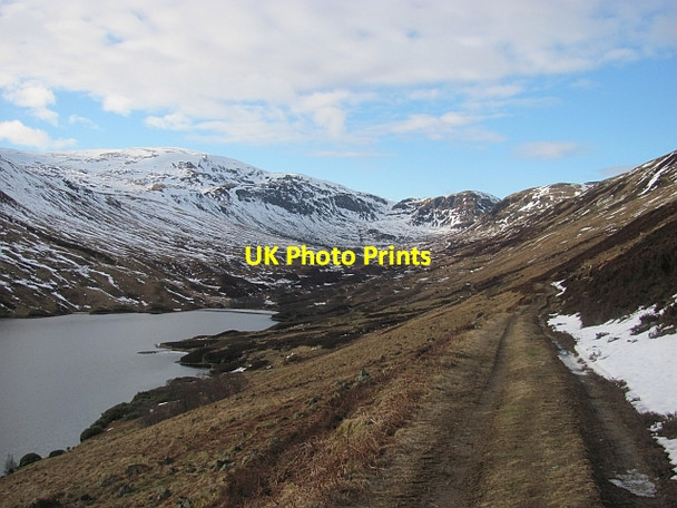 Photo 6"x4" Road along Loch Turret Choinneachain Hill c2013