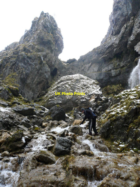 Photo 6"x4" In Gordale Scar Malham\/SD9062 c2013